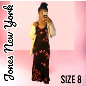 NWOT Jones New York Maxi Floral Dress size-8